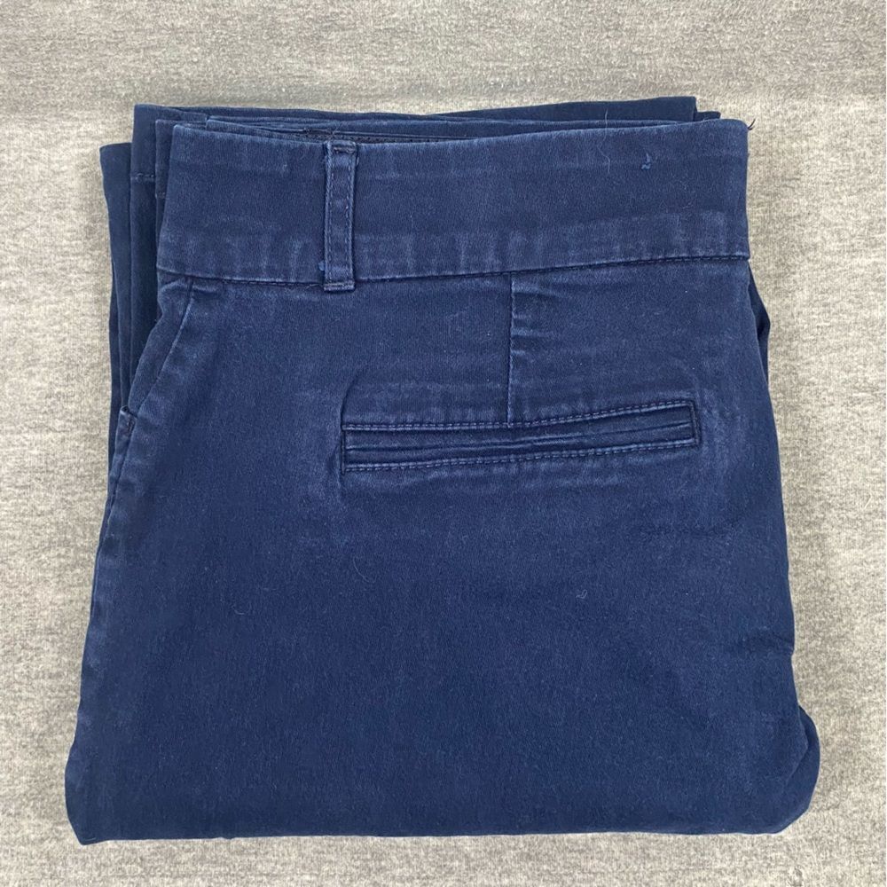 Gloria Vanderbilt Womens Blue Straight Leg‎ Chino Pants Size 8
